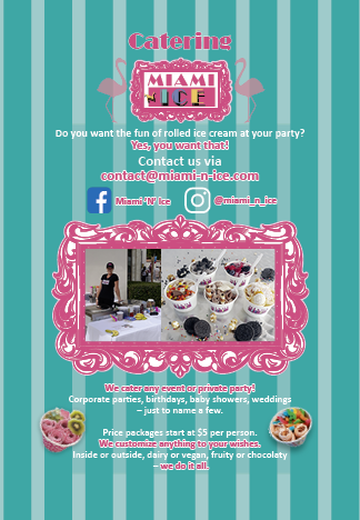 Miami 'N' Ice Catering Flyer
